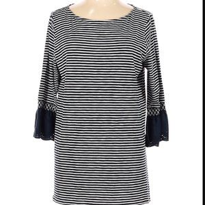 J. Jill Long Sleeve Striped Tunic Top